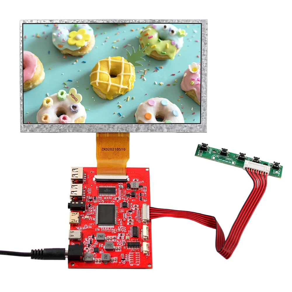 

7" 1024x600 4:3 IPS LCD Screen and Type C USB mini HDMI Controller Board,for RPi