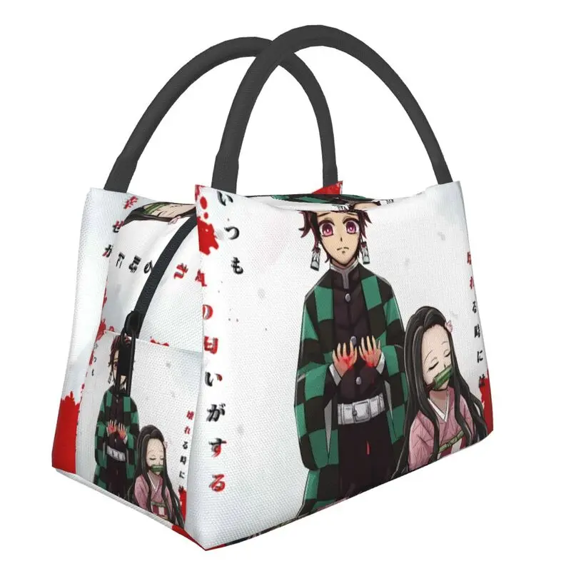 Demon Slayer Tanjiro Nezuko Kamado Thermal Lunch Bag Tote Bento