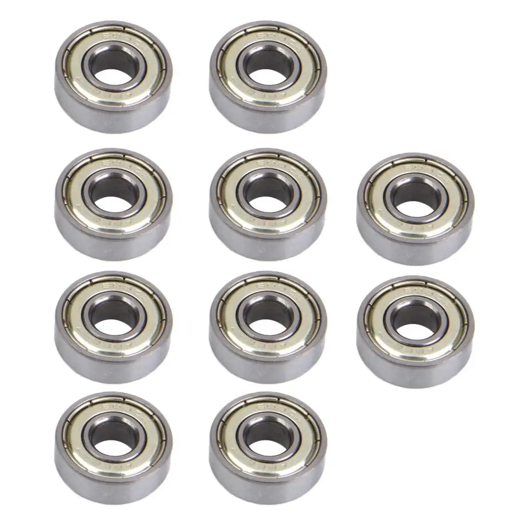 Set of 10 Longboard 608zz (ABEC 7) Skateboard Ball Bearings Roller Skate