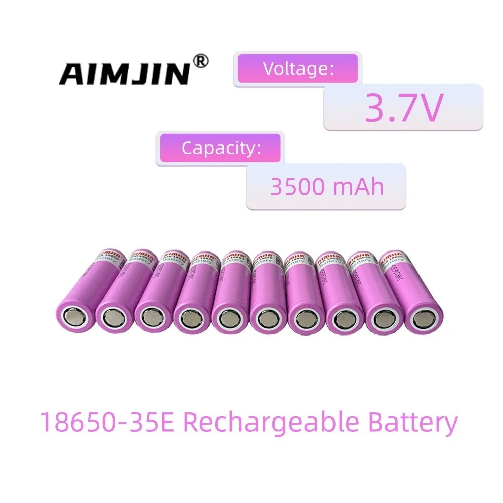 Batteria 3.7V 3500Mah 18650 Per Samsung 35E Inr 18650 20A Batteria Al Litio Lon Batteria Esterna Di Ricambio