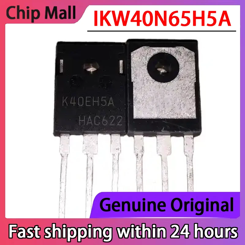 

5PCS IKW40N65H5A K40EH5A K40EH5 Spot IGBT Power Tube 40A650V Variable Frequency Welding Machine