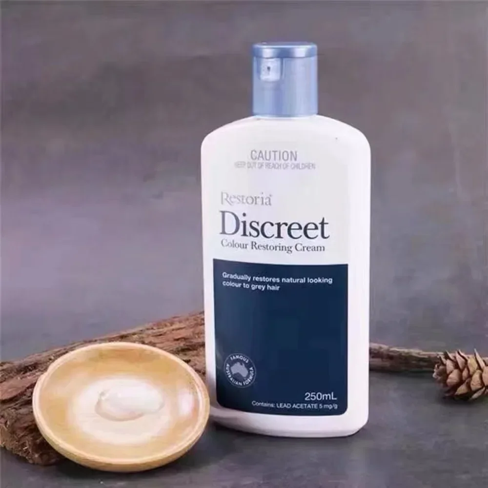 250ml Original Restoria Discreet Colour Restoring Cream Lotion Hair Care Reduce Grey Hair for Men and Women Hair Treatments 5