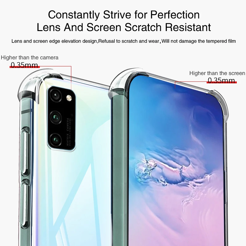 Premium Soft Airbag Silicone Phone Case - Transparent, Ultra-Thin, and Original Protective Back Cover