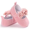 Baby Girls Fashion Lace Lace Solid Color Princess Shoes Comfortable Soft Sole Non-Slip Toddler Shoes White Baptism First Walker 4