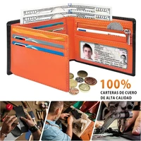 Minimalist  Men Wallet with Zipper Coin Pocket RFID Credit Card Holder 2