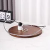 Oval Walnut Stainless Steel Tray Handle Storage Trays Metal Aromatherapy Mirror Cosmetic Storage Luxurious Home Decorative Panel 3