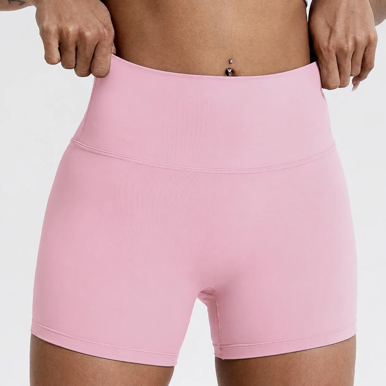 Women's High-Waist Butt-Lift Sports Shorts for Running, Gym, and Yoga
