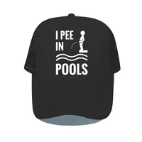 I PEE IN POOLS Funny Printing Baseball Caps Dare Gag Joke Gift for Men Women Vintage Retro Style Letters Trucker Caps Hats YP081 1