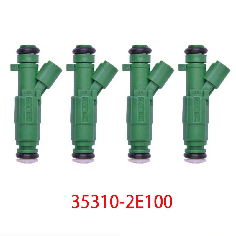 4PCS New Fuel Injector ForHYUNDAI ELANTRA 1.8L L4 2011 2014 35310 2E100
