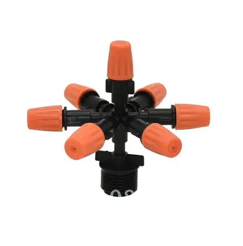 

Garden 1/2 3/4 water mist sprinkler nozzle 7-way male sprayer nozzle For Greenhouse Garden Irrigation Accessories 1set
