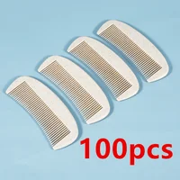 100pcs Hair Comb Eco-friendly Wheat Straw Hotel Disposable Combs Travel Portable Plastic Comb Hairdressing 1
