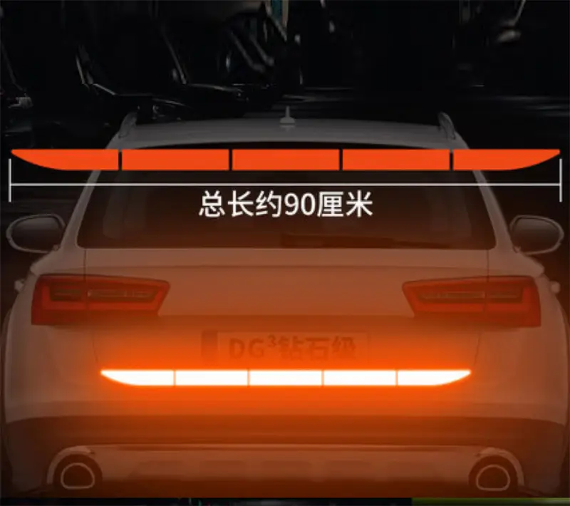 Car Sticker Reflective Warning Safety Tape Anti Collision Warning Reflective Stickers Automobile Trunk Reflectante Accessories - Image 9
