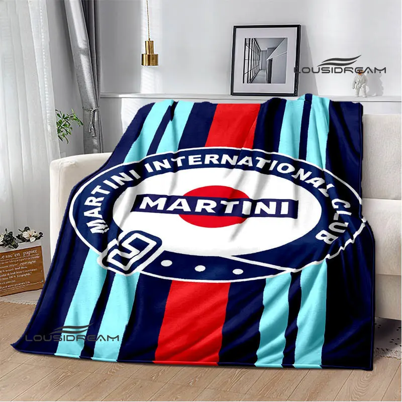 

Одеяло с принтом логотипа martini, теплое красивое Фланелевое мягкое и удобное домашнее дорожное одеяло, подарок на день рождения