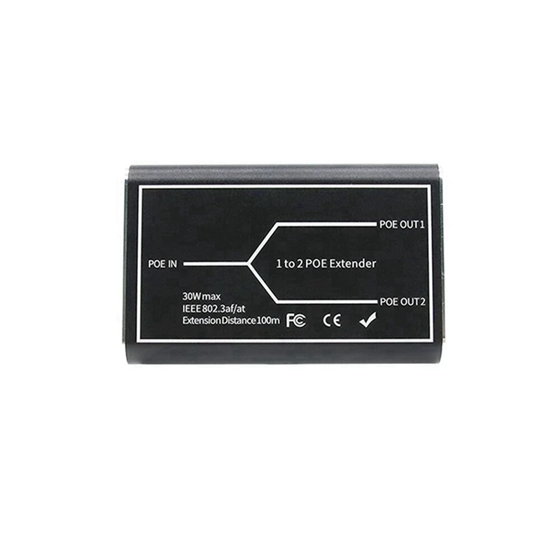 NVR IP 카메라용 POE 확장기, POE 범위 100 미터 확장, 3X 2 포트, IEEE 802.3Af 표준, 100Mbps