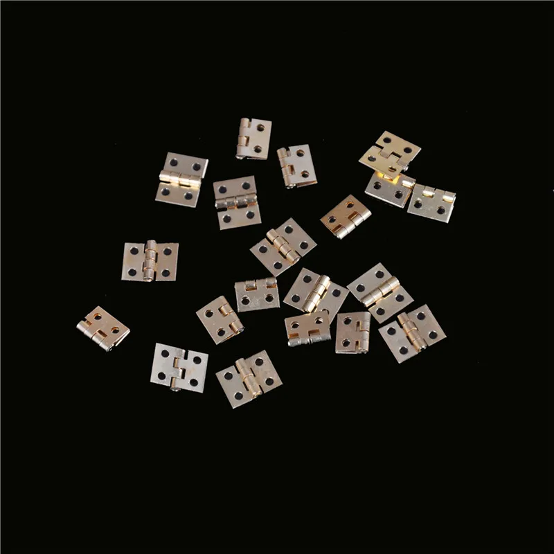 Mini Brass Plated Hinge Decorative Jewelry Cigar Box Hinges 20pcs