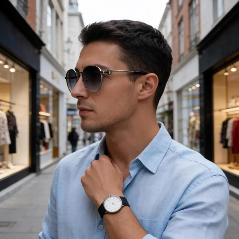 Vintage Round Metal Frame Sunglasses - High Quality UV400 Eyewear