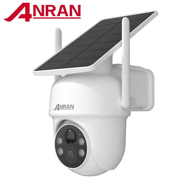 ANRAN caméra solaire 1/2 pièces 3/5MP extérieur 2.4G Wifi caméra de sécurité batterie caméras Protection de Surveillance à domicile PIR détection humaine 1