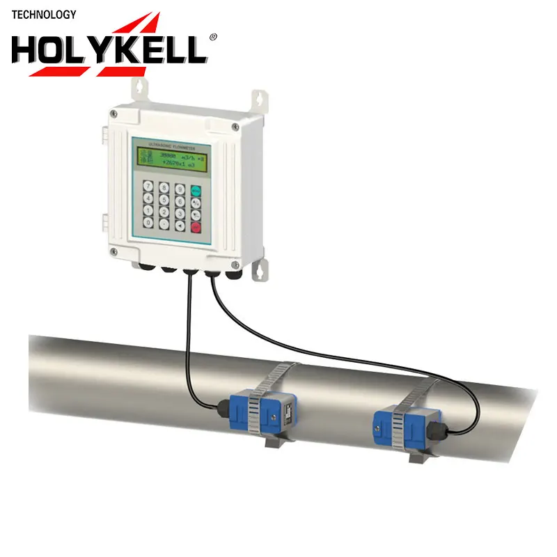 

Holykell OEM DN32-DN1000mm Китай настенный ультразвуковой расходомер воды цена, ультразвуковой расходомер