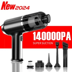 Car Vacuum Cleaner 140000PA Dual-Purpose Powerful Handheld Mini Portable Blower for Home Appliance Wireless Cleaner