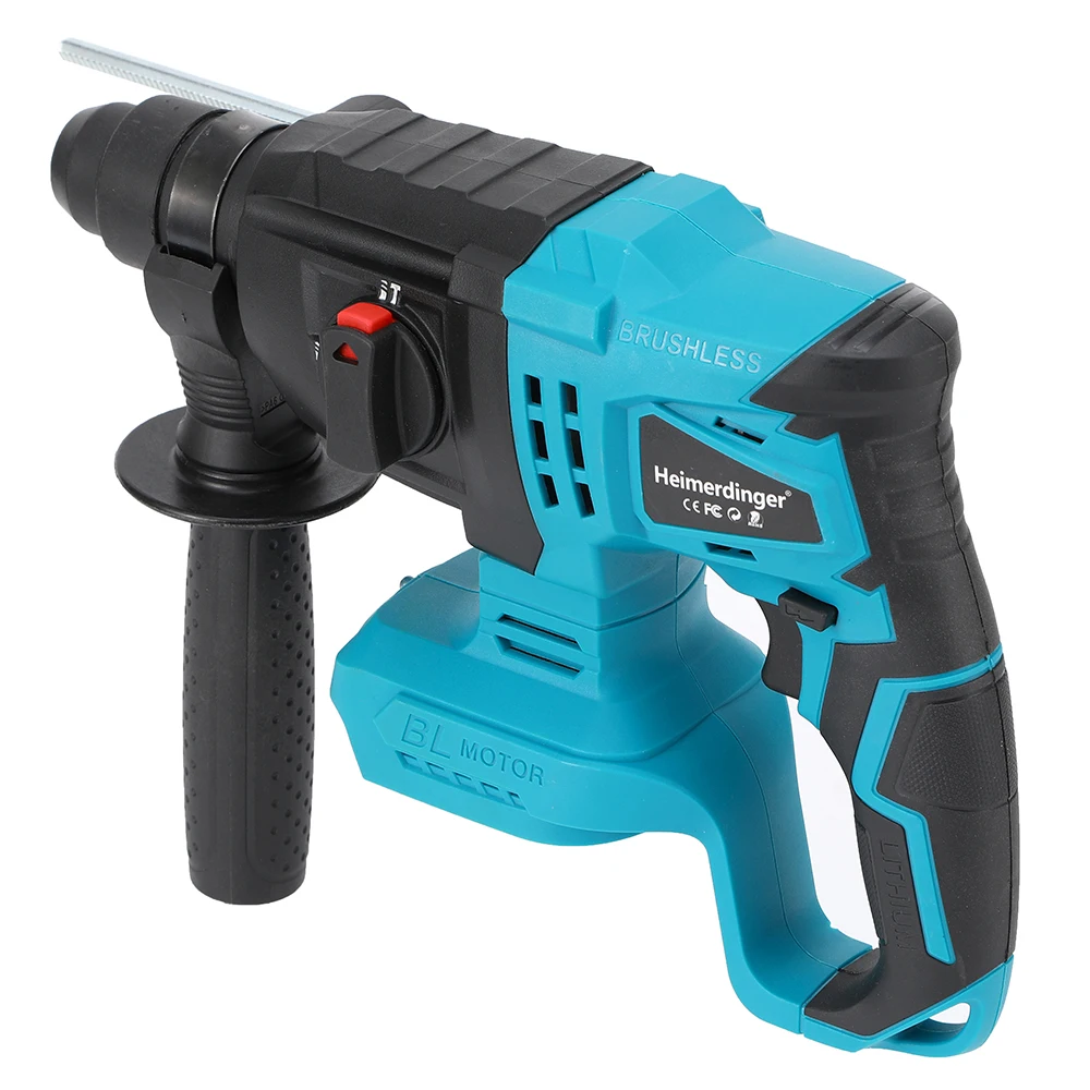 Cordless Brushless 1-1/8" SDS-Plus Rotary Hammer Drill-2-in-1 Multi-functional Heavy Duty Hammer Drill with Safety Clutch 2