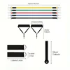 11pcs Beginner Fitness Equipment, Exercise Rubber Bands, Lightweight Resistance Bands, Fitness Training, Portable Elastic Bands 2