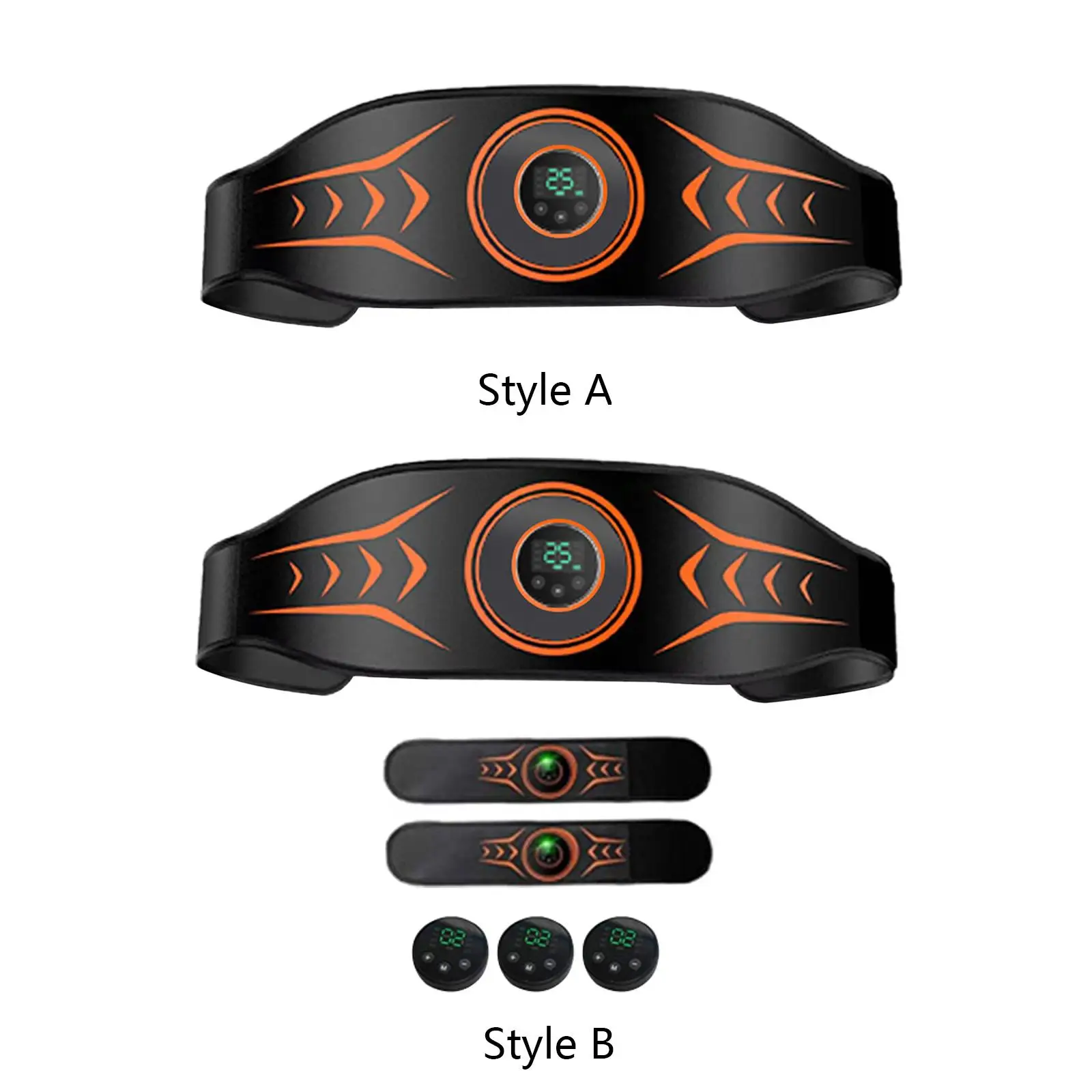 

Abdominal Muscle Belt Adjustable Soft Massage Waist Belt for Indoor Home Men