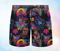 2024 Men's Shorts Summer Shorts Casual Shorts Pocket Drawstring Horror Movie Breathable Short Fashion Streetwear beach pants 2