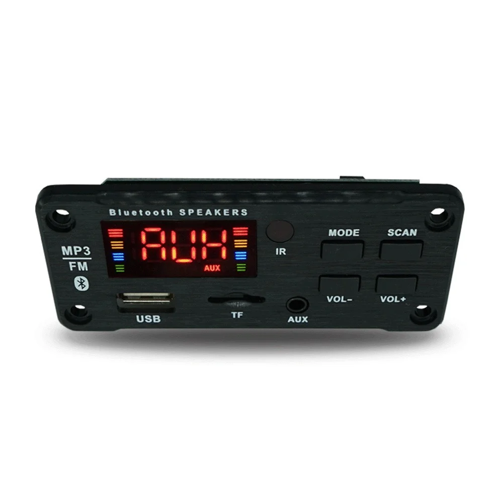 DC 5V 12V MP3 WMA Wireless Bluetooth 5.0 Decoder Board Car Audio Decoder Module USB FM TF Radio AUX input with Recording bluetooth transmitter fm radio module