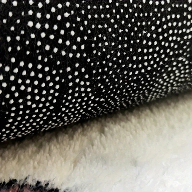 Soft Faux Cashmere Bath Rug Anti-Slip Absorbent Door Mat Durable Easy-Clean Home Floor Carpet for Bathroom Entrance Indoor Use