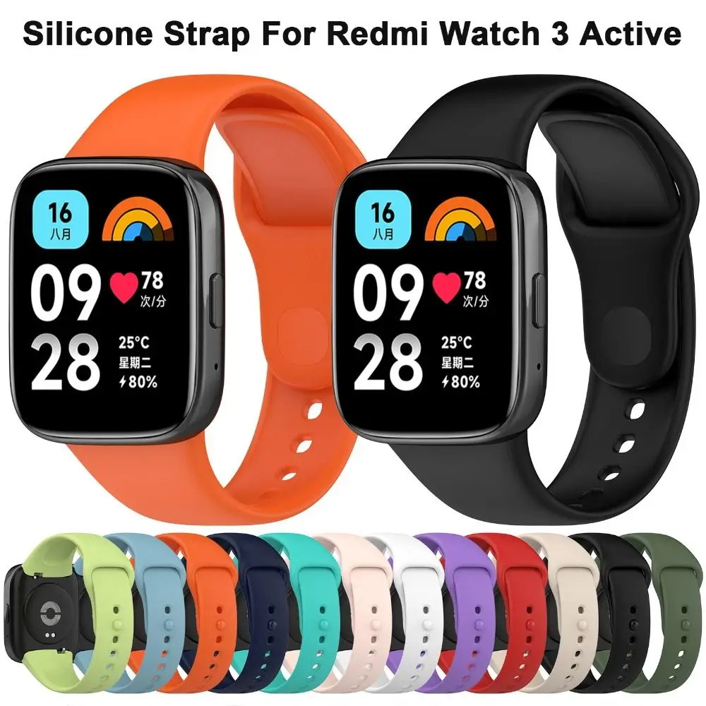Cinturino In Silicone Per Redmi Watch 3 Active Smart Watch Sostituzione Braccialetto Sportivo Cinturino Smart Watch Accessori Sostituibili