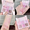 18 Colors Color Blocking Eyeshadow Palette Korean Makeup Summer Ice Cream Color Eyeshadow Pink  Purple Makeup Palette Cosmetics 3