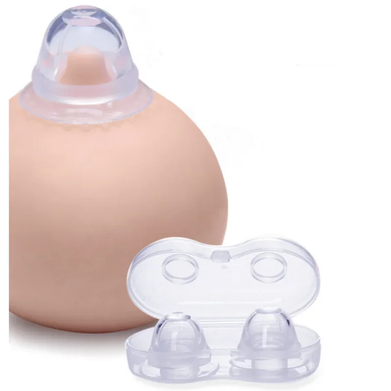 Nipple Sucking Corrector Silicone Nipple Correction Niplette Nipple Shield Sucker Corrector Flat 2PCS