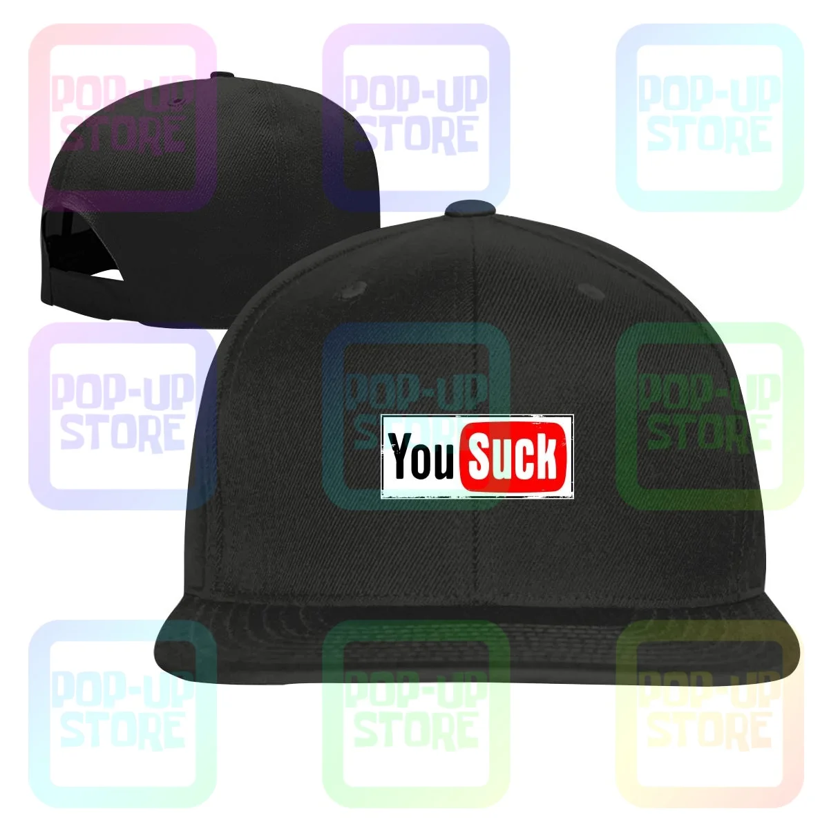 Divertente You Suck Youtube Internet Parody Snapback Cap Berretti Da Baseball Rare Premium Vendita Calda