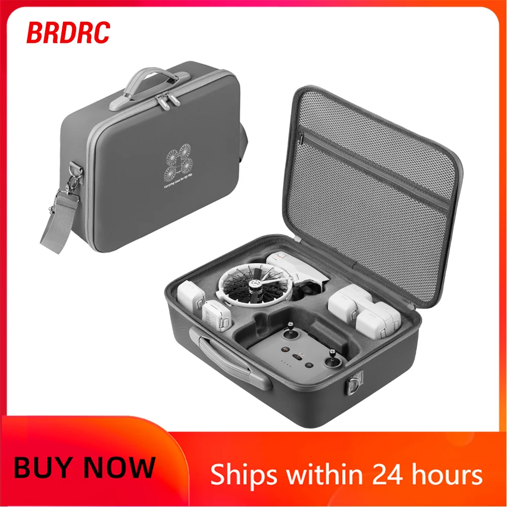 BRDRC Storage Bag for DJI Flip Drone RC 2/RC N3 Controller Portable Handbag Box Outdoor Carrying Case Accessorise Shoulder Strap drone accessories,dji case