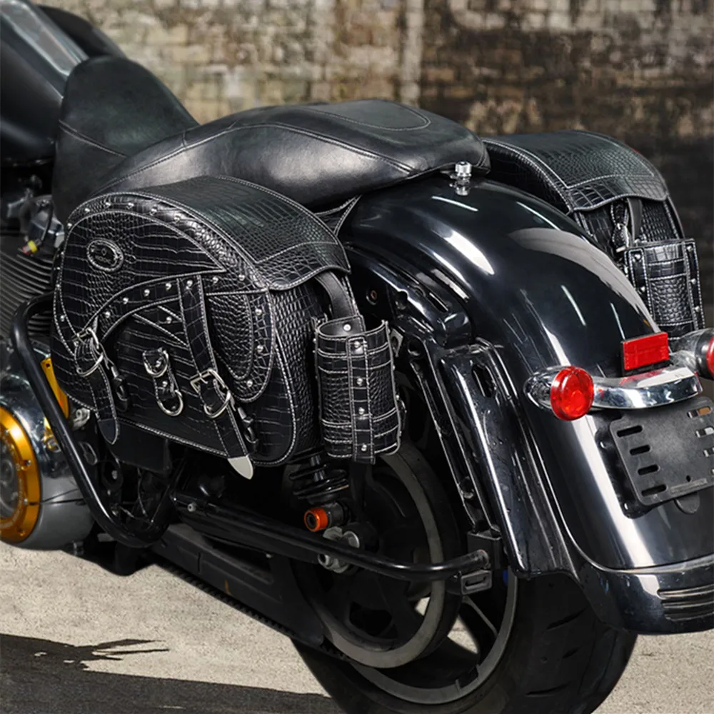 Motorcycle Saddlebags for Harley Davidson Touring Road King Fatboy