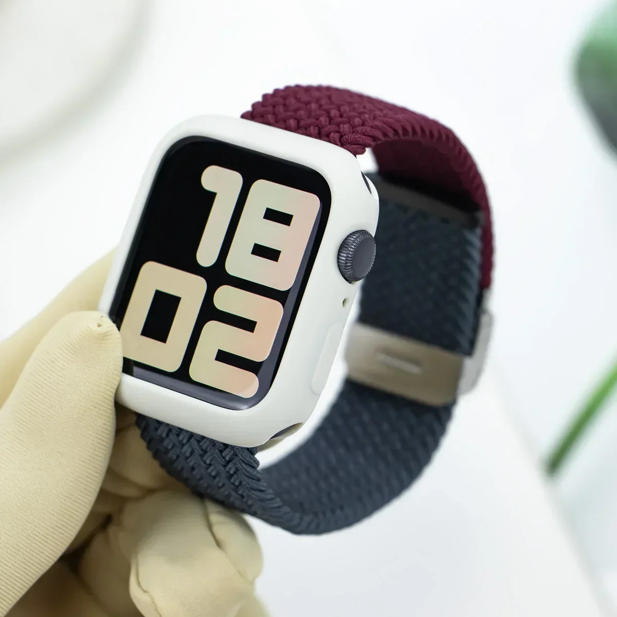 Candy Case and Strap Set for Apple Watch - Nylon/Silicone Correa Strap