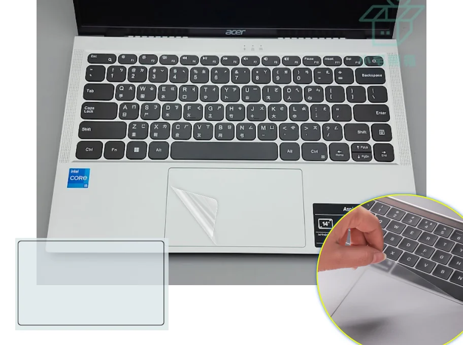 Plastique supérieur + Touchpad