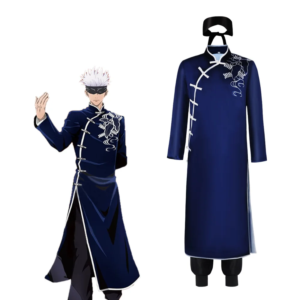 

Jujutsu Kaisen Gojo Satoru Tops Pants Cosplay Costume Adult Man Uniform Suit Christmas Carnival Party Gifts