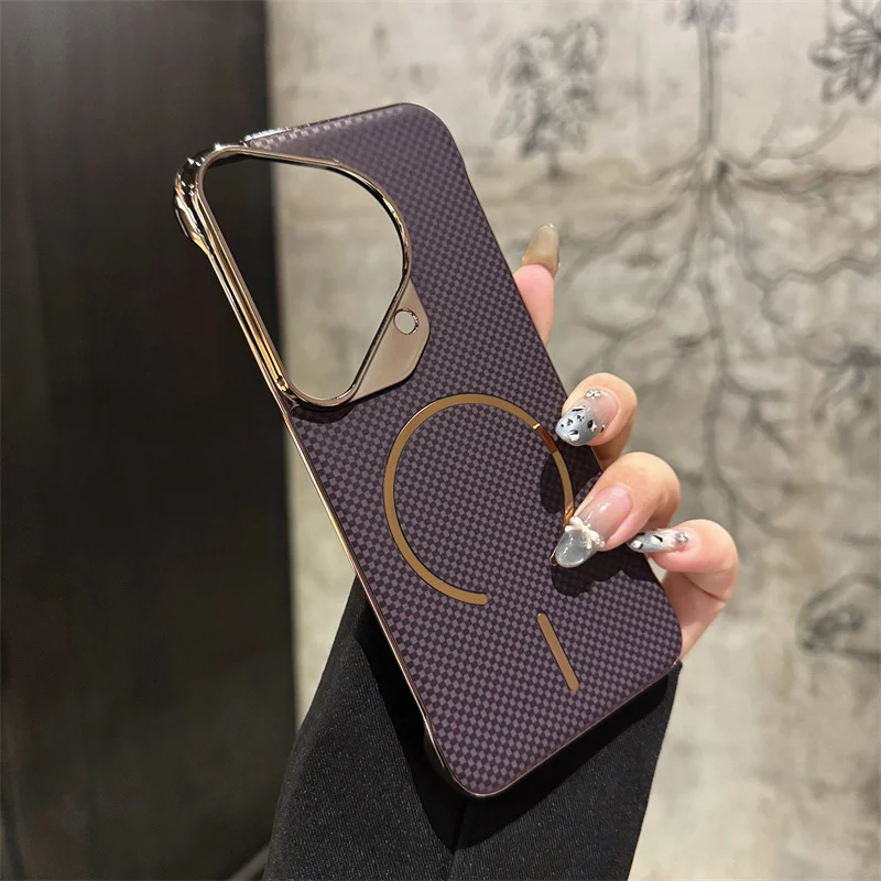 Slim Matte Frameless Magnetic Wireless Charging Case Cover