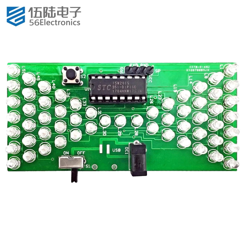 Electronic Kit Hourglass Soldering Set PCB Welding Practice Kit