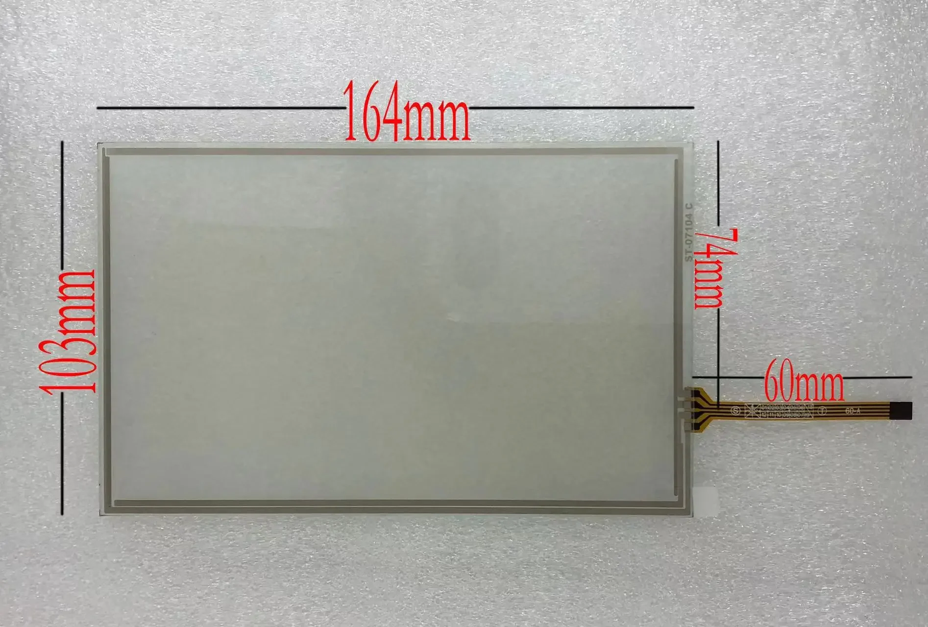 

New 7.1 Inch 4-Line 164x103MM /165*104MM Touchpad For Weinview TK6070IQ TK6071IQ Touch Screen Digitizer Panel Glass