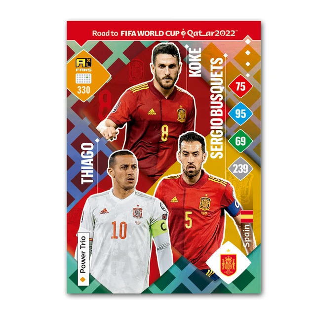 New 2022 Qatar World Cup Panini Football Star Card Box Soccer Star Collection Ronaldo Footballer Limited Fan Cards Box Set