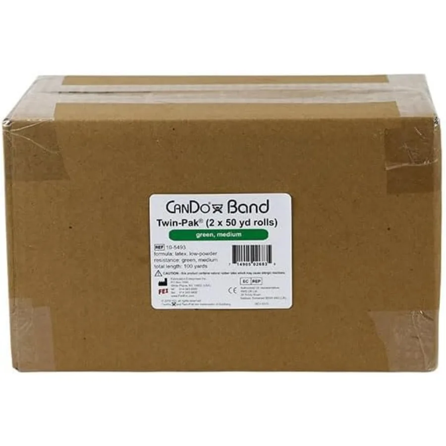 Twin-Pak Exercise Band, Green, 100 Yard