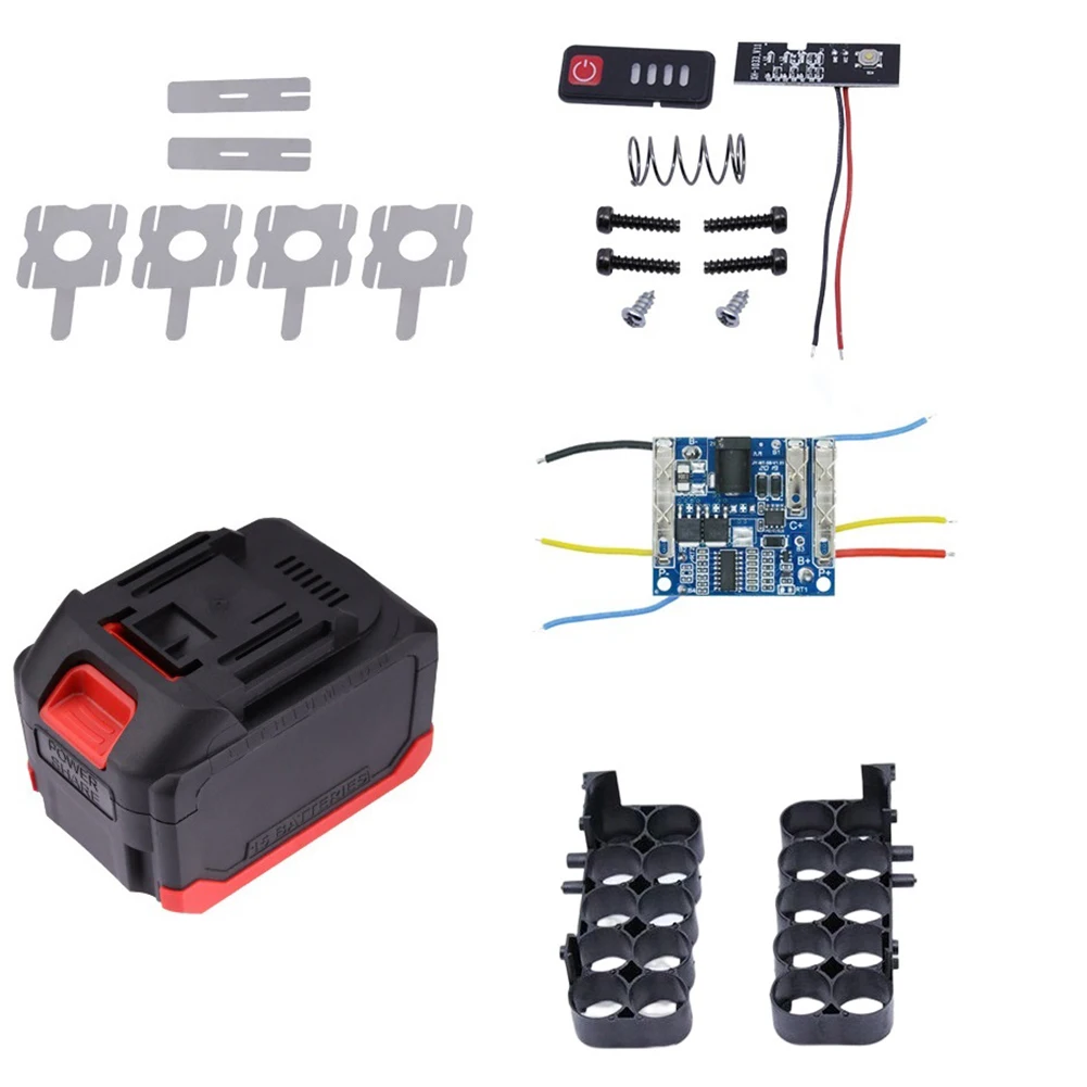 

Storage Box Battery Shell PCB Charging Board 10/15/20cores 1set Metal Overcharge Protection For MAKITA Electric Power Tool