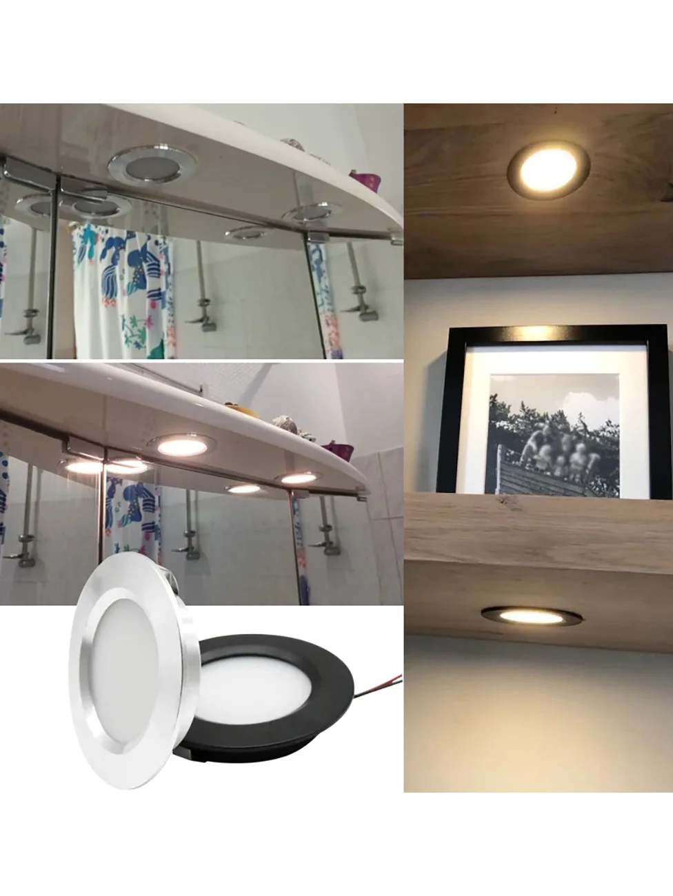 รูปสินค้า LED ดาวน์ไลท์ กันน้ำ IP65 ห้องน้ำ ประหยัดพลังงาน