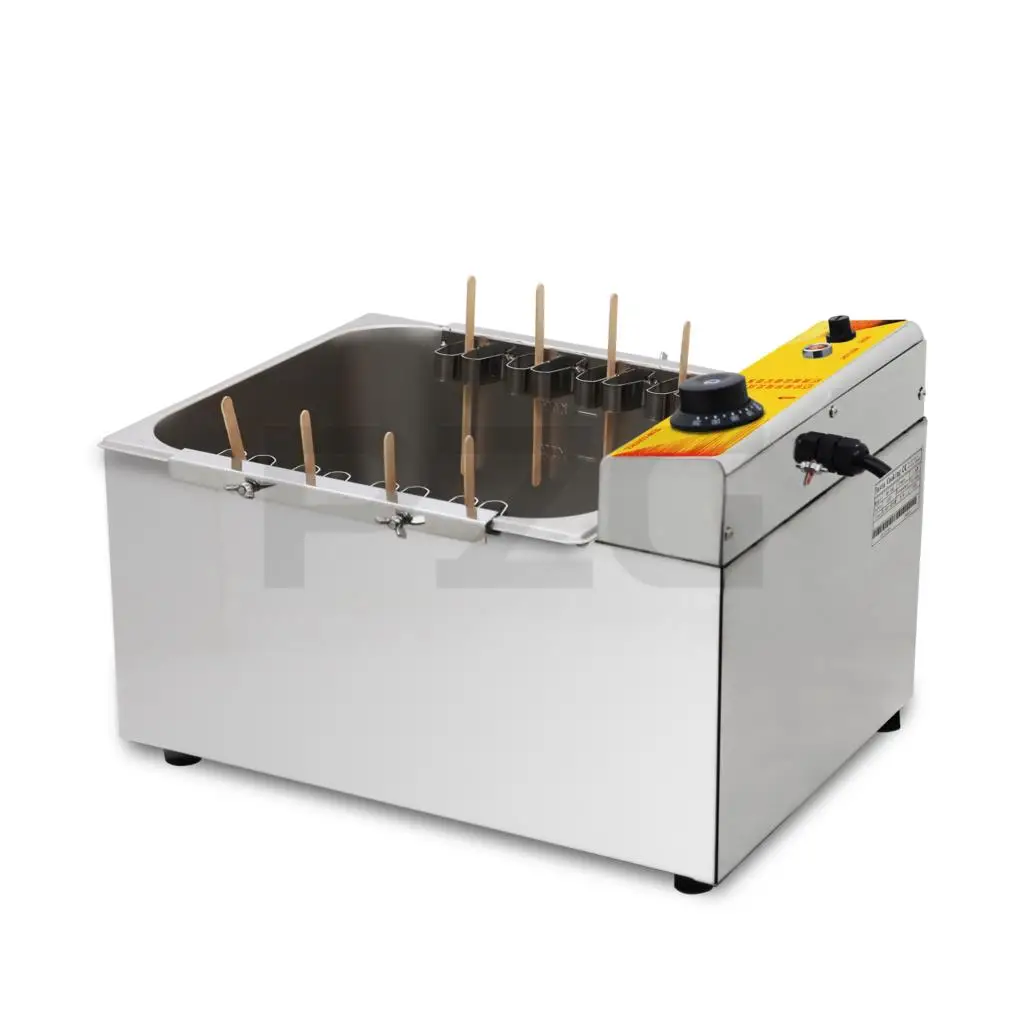 12L Electric Commercial Cheese Hot Dog Fried Stick Crispy Snack Making Machine Deep Fryer Furnace Oven