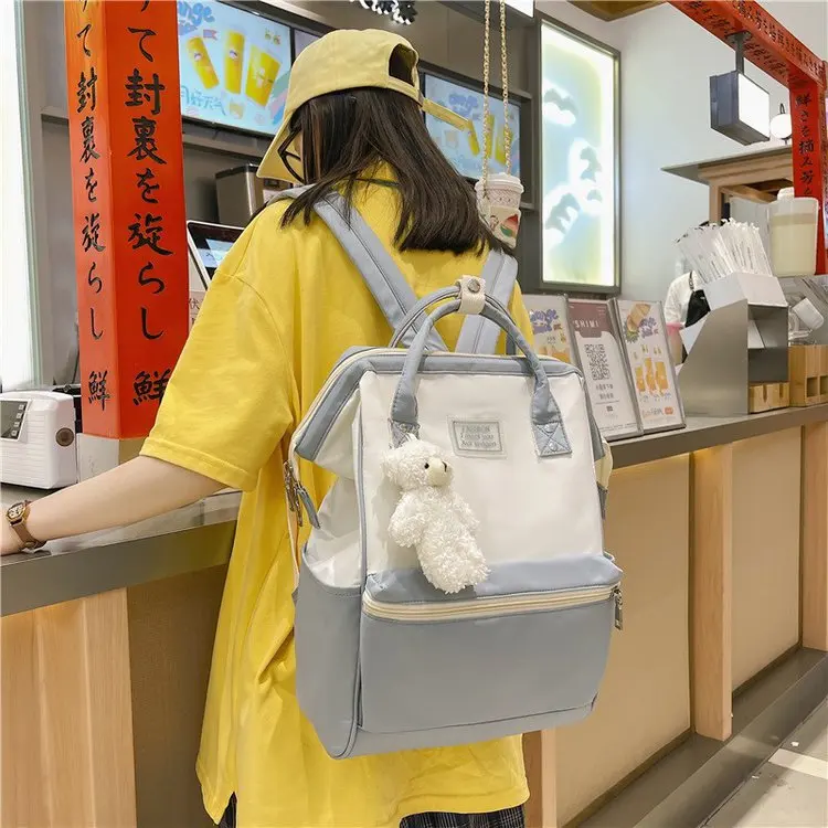 Back To School Book Bags Female Korean Version High School Junior High Student Japanese Campus Large-capacity Backpack For Women 3
