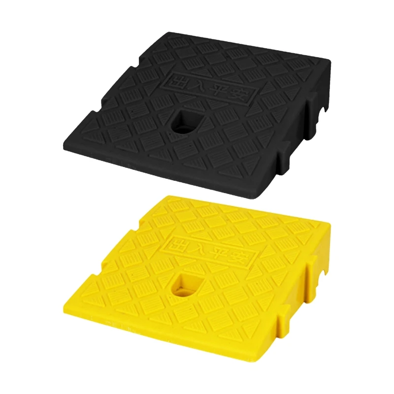 

Lightweight Plastic Curb Ramps Heavy Duties Threshold Ramps for Driveway Dropship