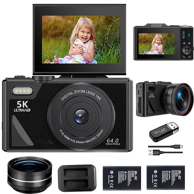 4k Digital Camera Ultra HD 5K Digital Photography Camera With