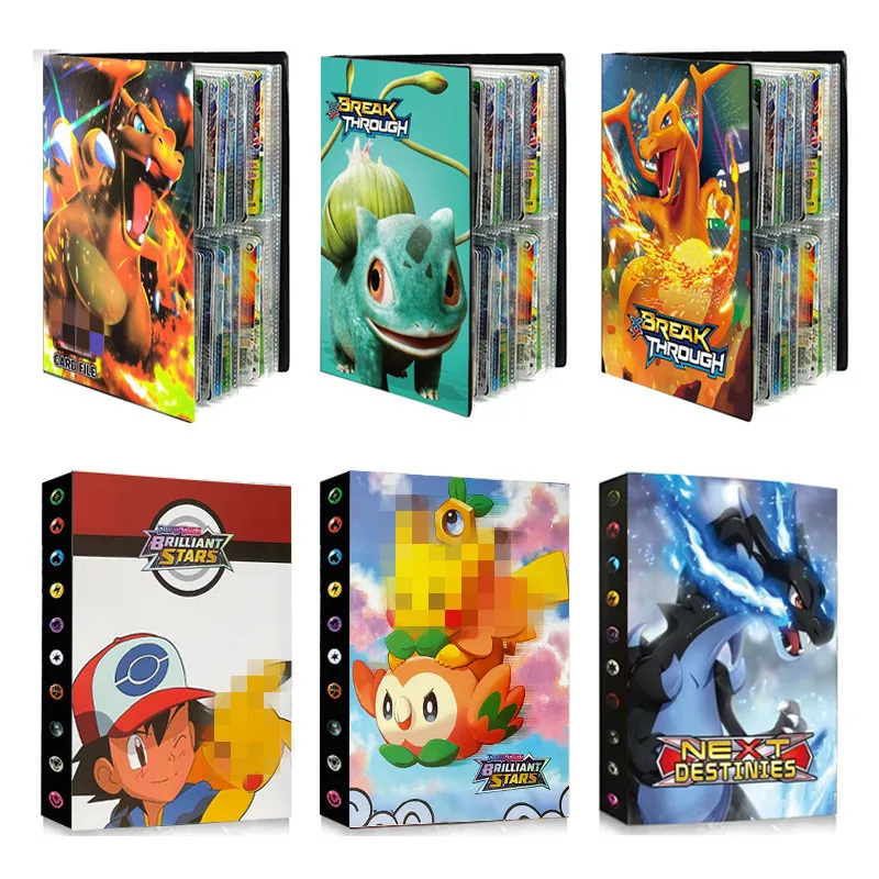 

Anime 240Pcs Pokemon Cards Kawaii Album Books Game Collection Cards Holder Hobby VMAX File Loaded List Kids Toys Gift Christmas